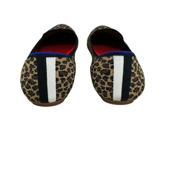 Rothy's The Loafer Little Cat Leopard Animal Print Ballet Flats women's size 9.5 - Picture 4 of 9